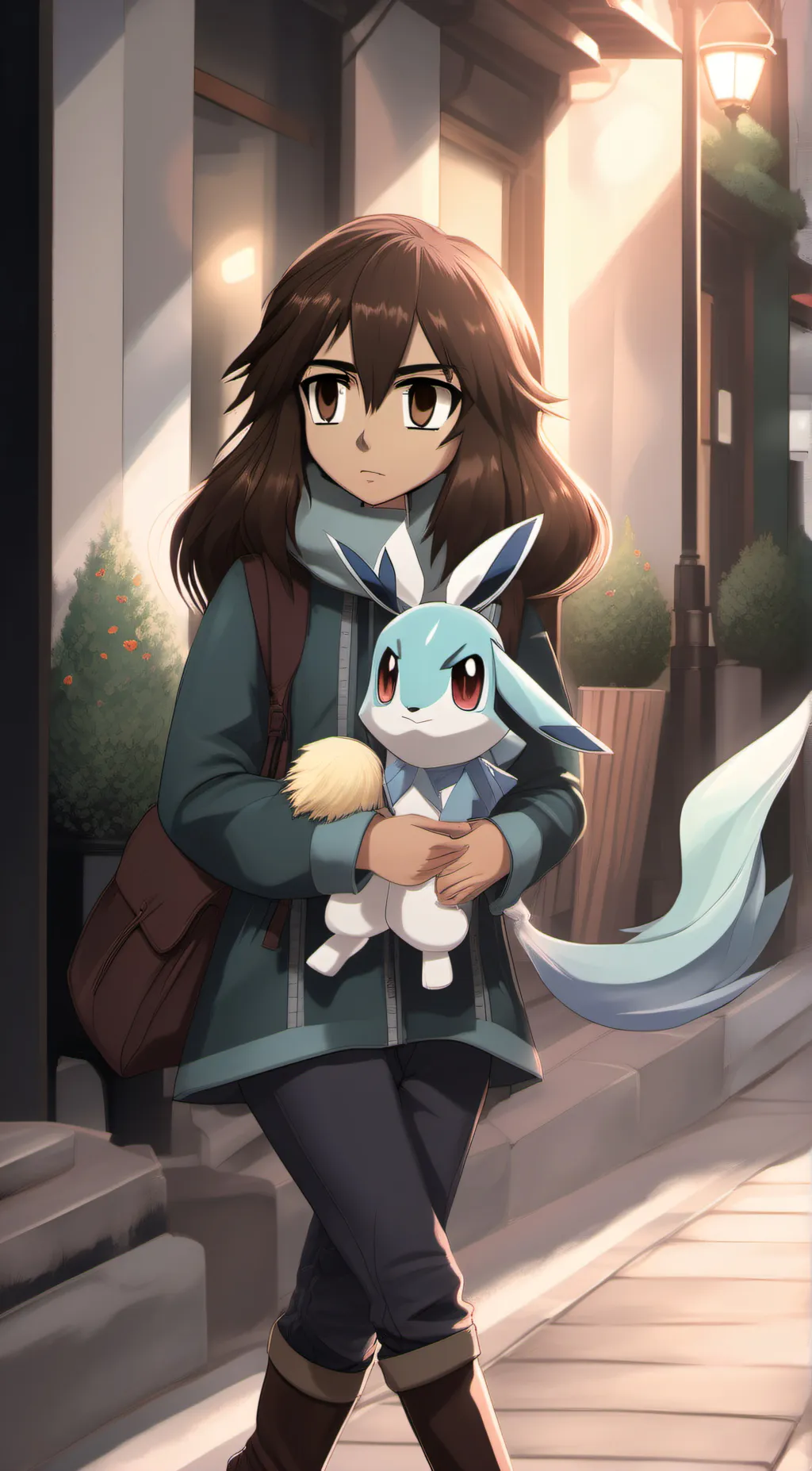ai character: Me irl background
