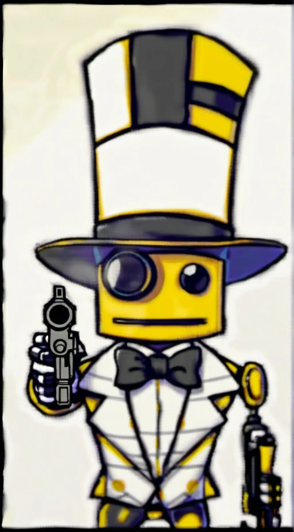 ai character: Gun cipher  background