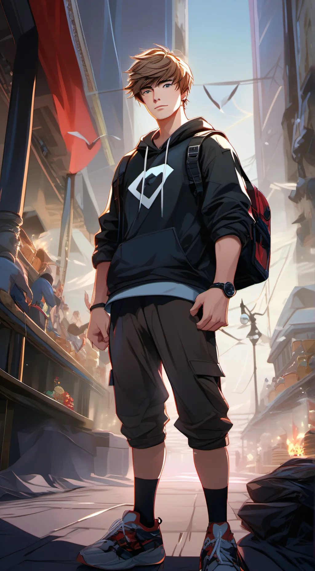ai character: mr beast background