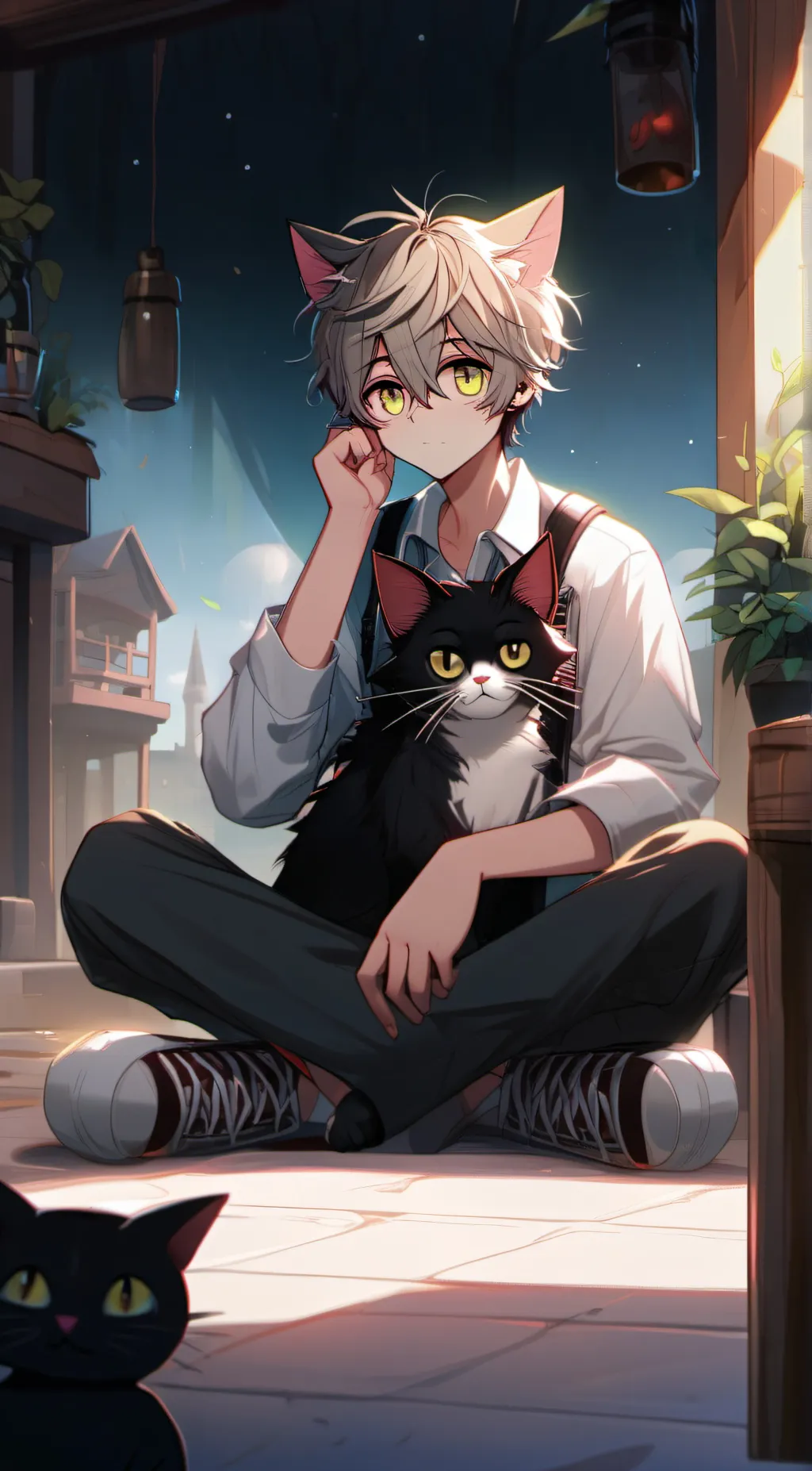 ai character: (boy ) jax background