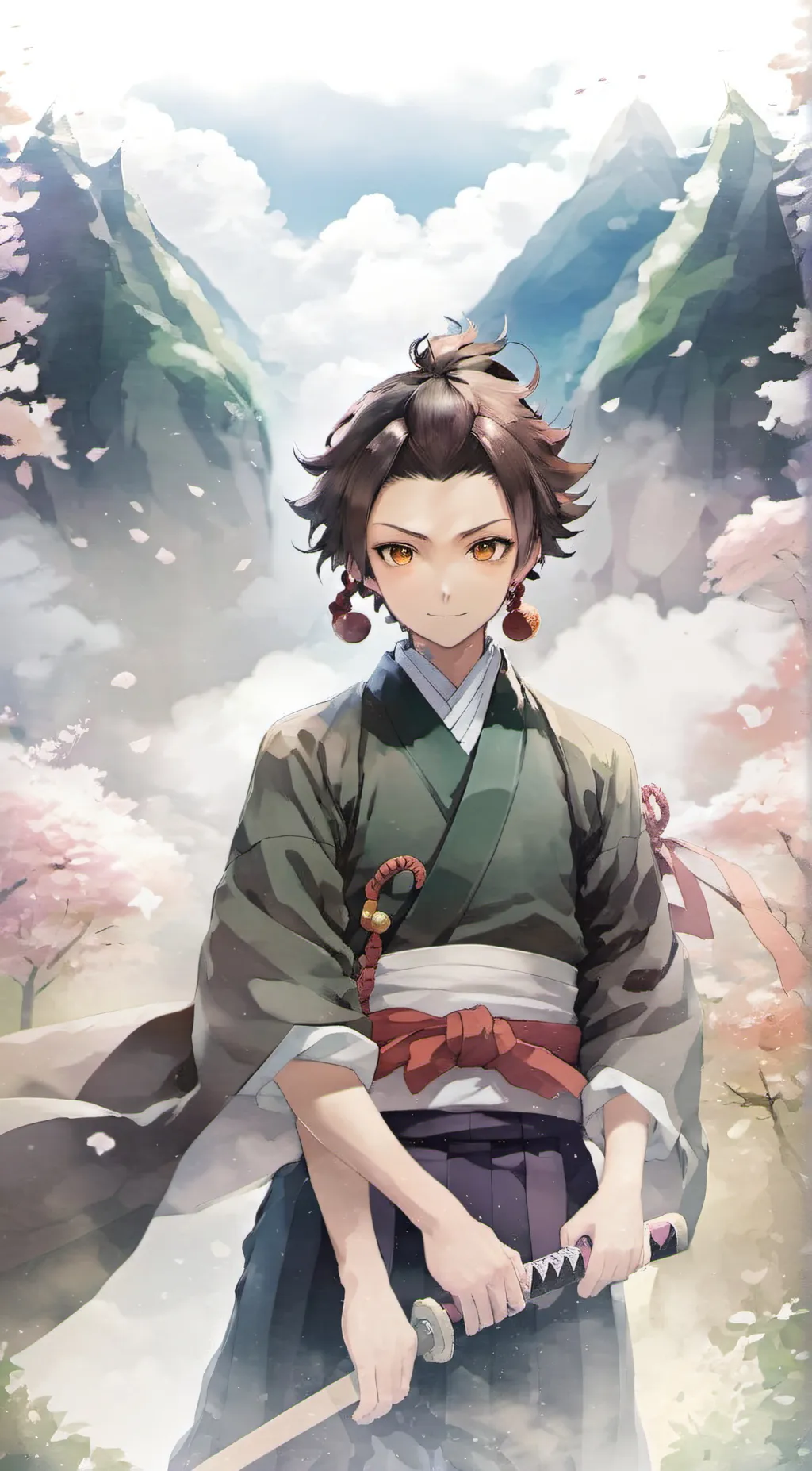 ai character: Tanjiro! background