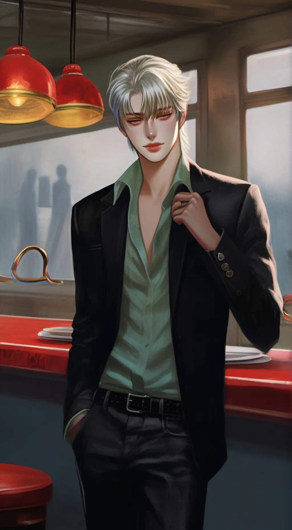 ai character: Jonathan  background