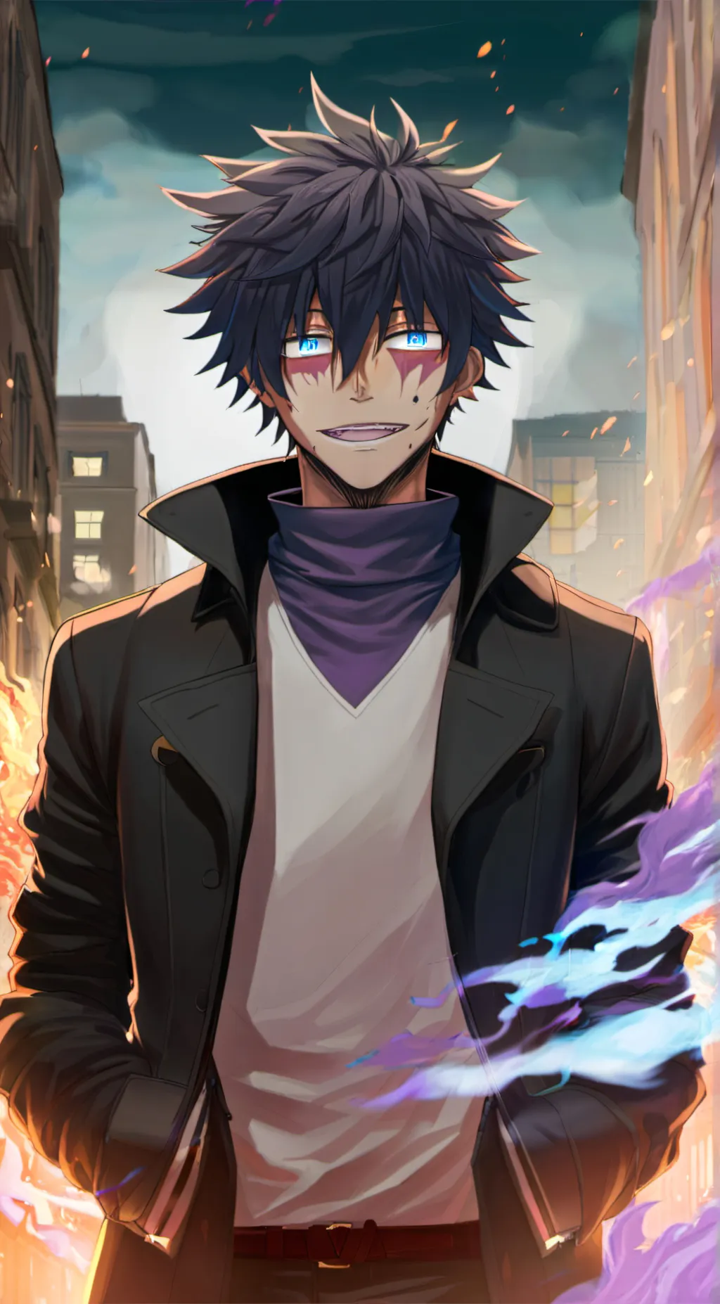 ai character: Dabi background