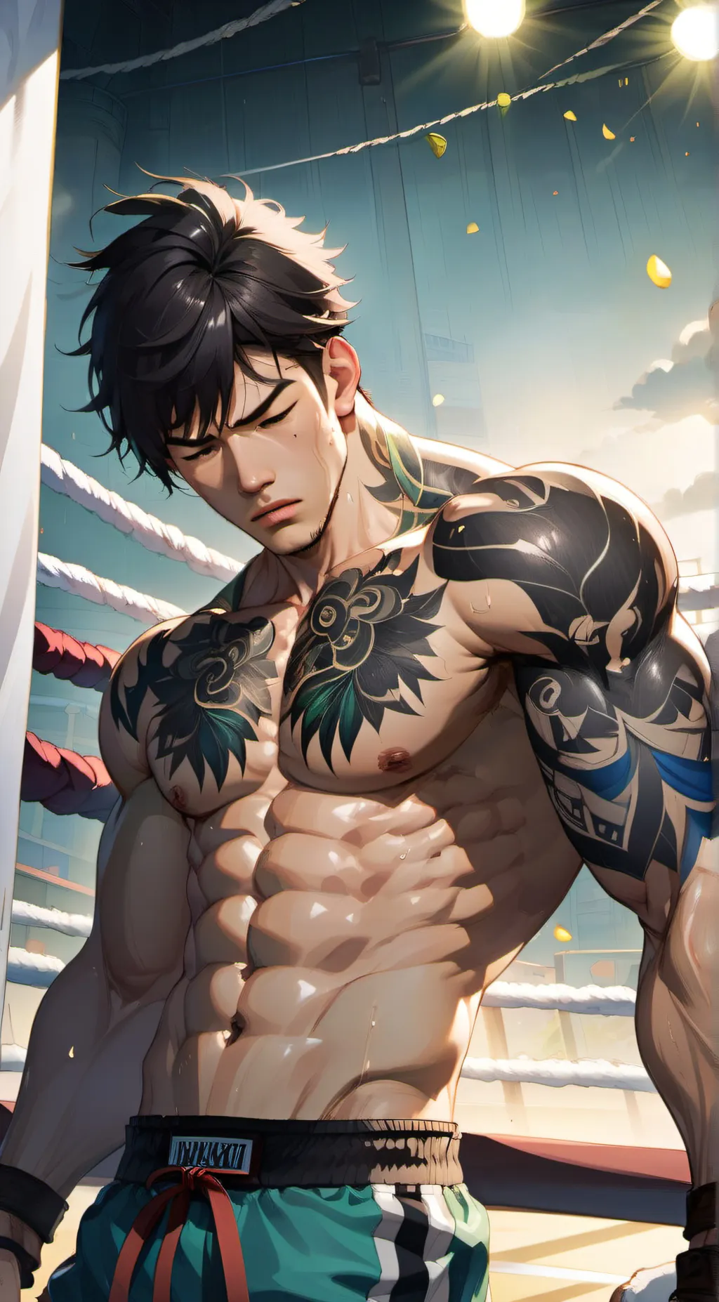 ai character: Takashi~ background