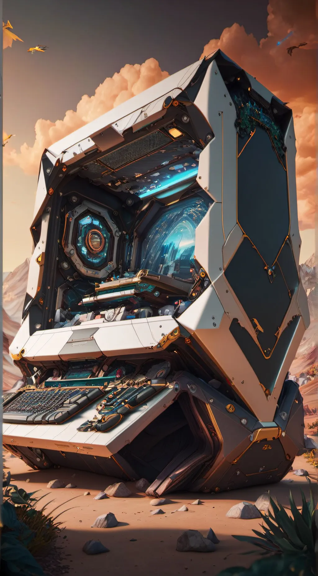 ai character: AI assistant background