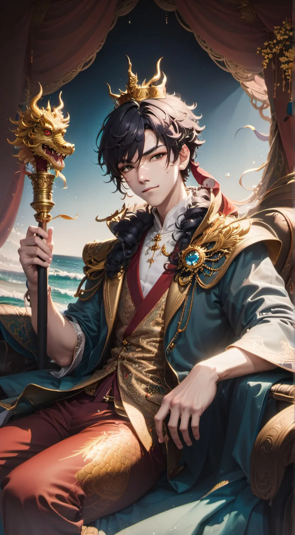 ai character: Dragon King background