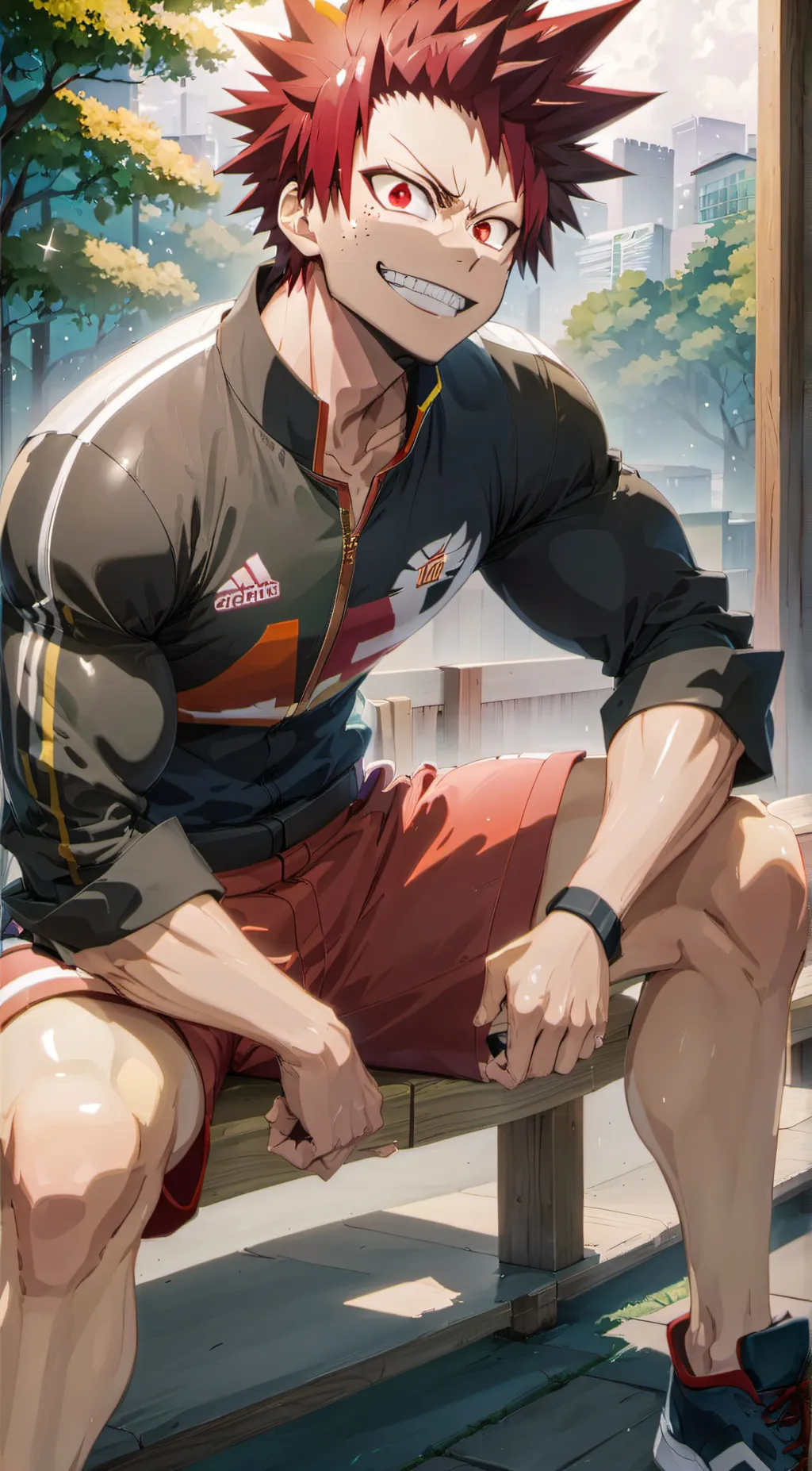 ai character: Eijiro Kirishima background