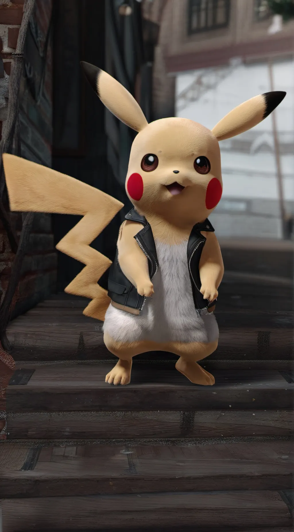 ai character: Pikachu  background