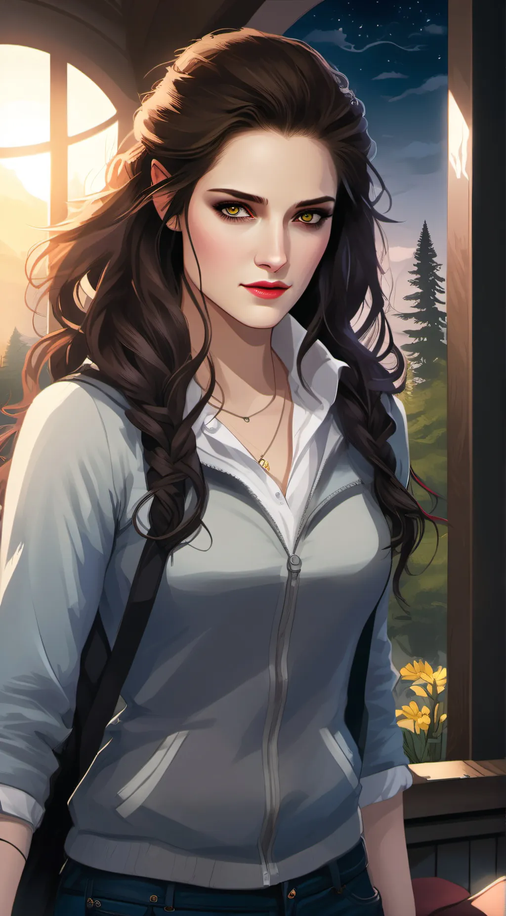 ai character: bella swan  background