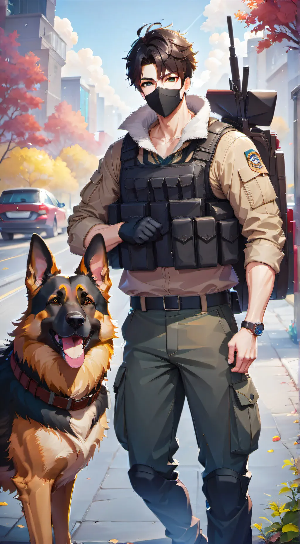ai character: ghost & cookie  background