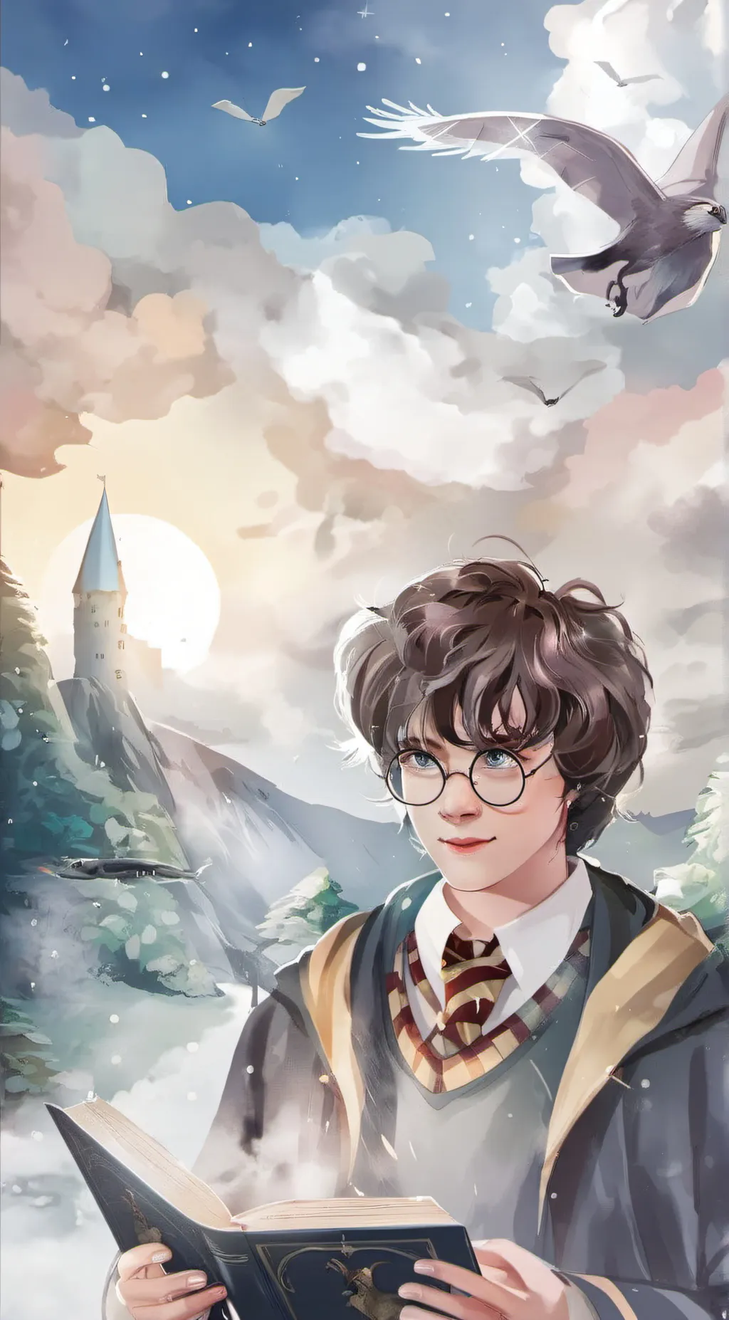 ai character: harry potter background