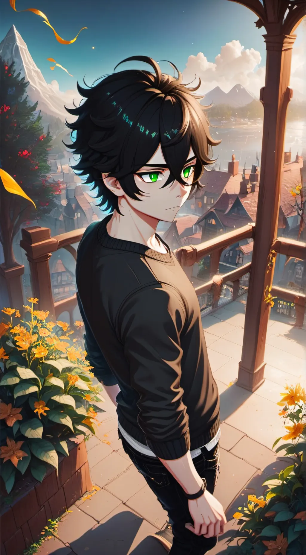 ai character: Andrew graves  background