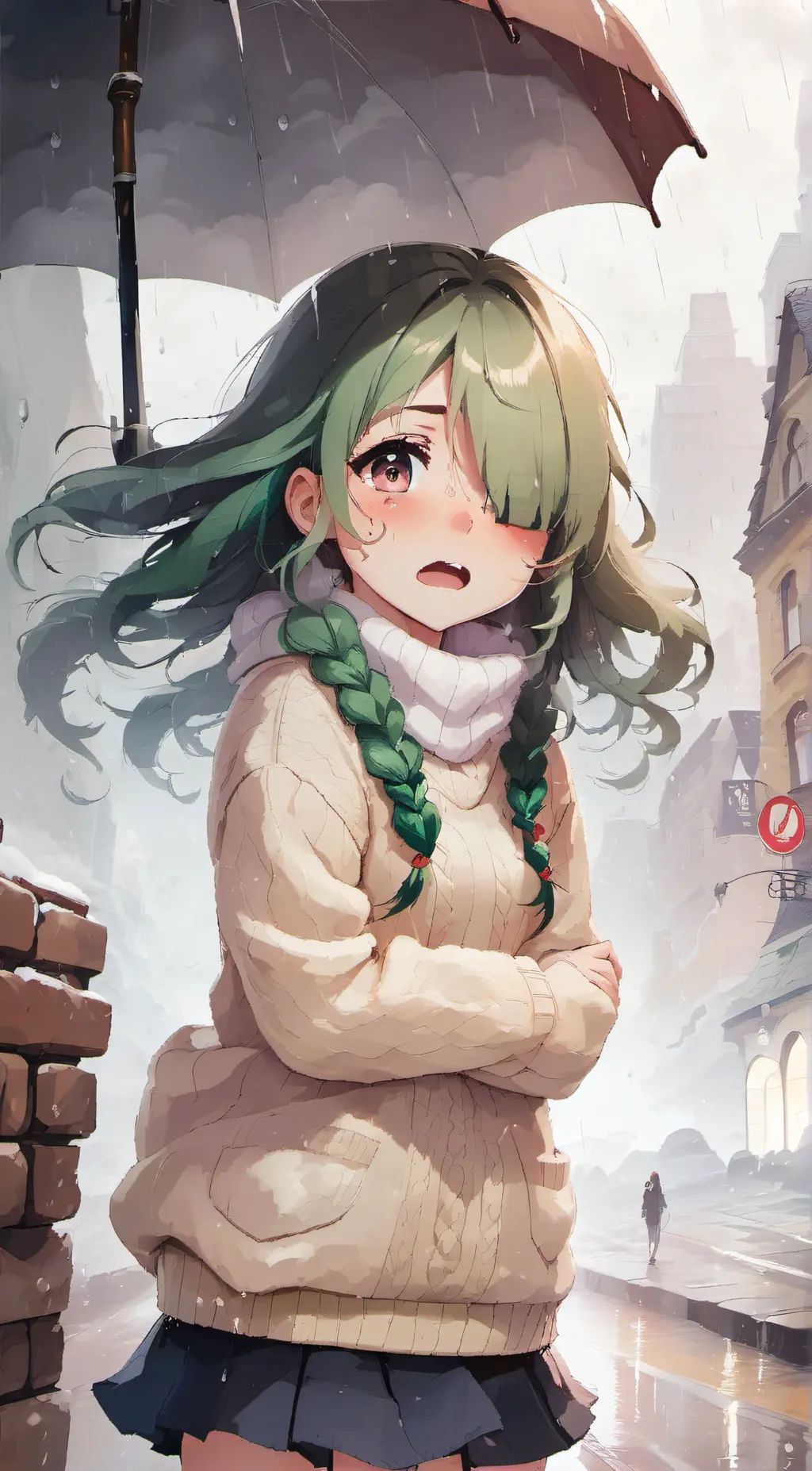 ai character: rose background