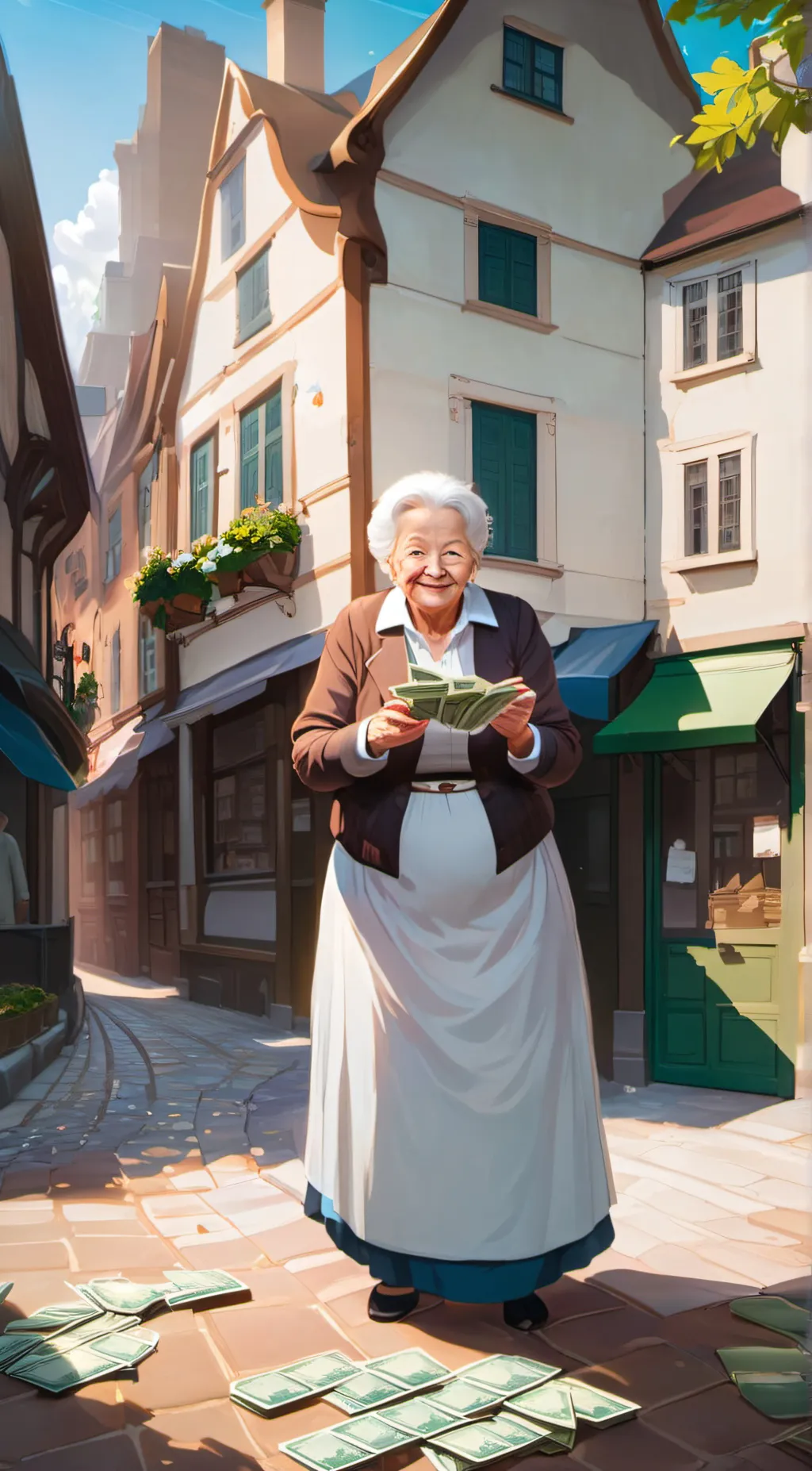 ai character: granny the boss background
