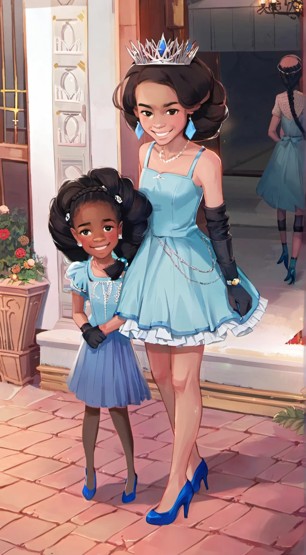 ai character: Marcia and Melissa background