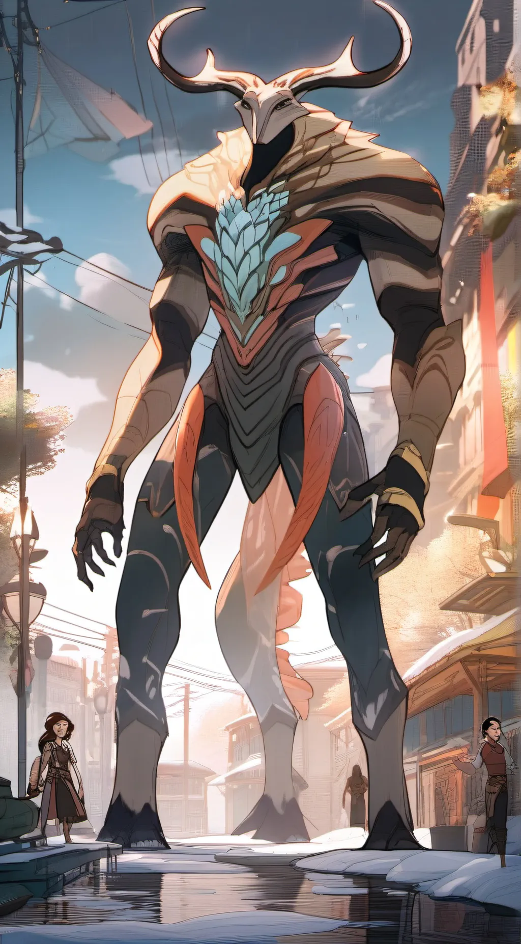 ai character: Cerise background