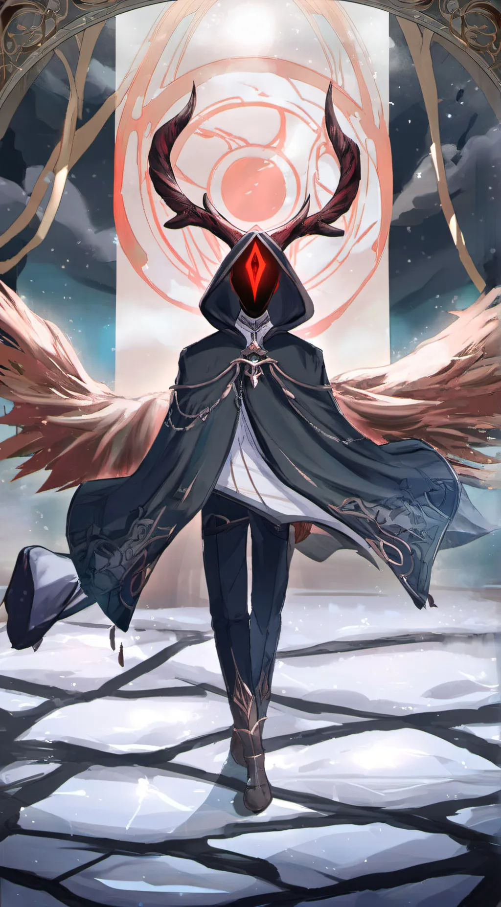 ai character: red Piercer  background