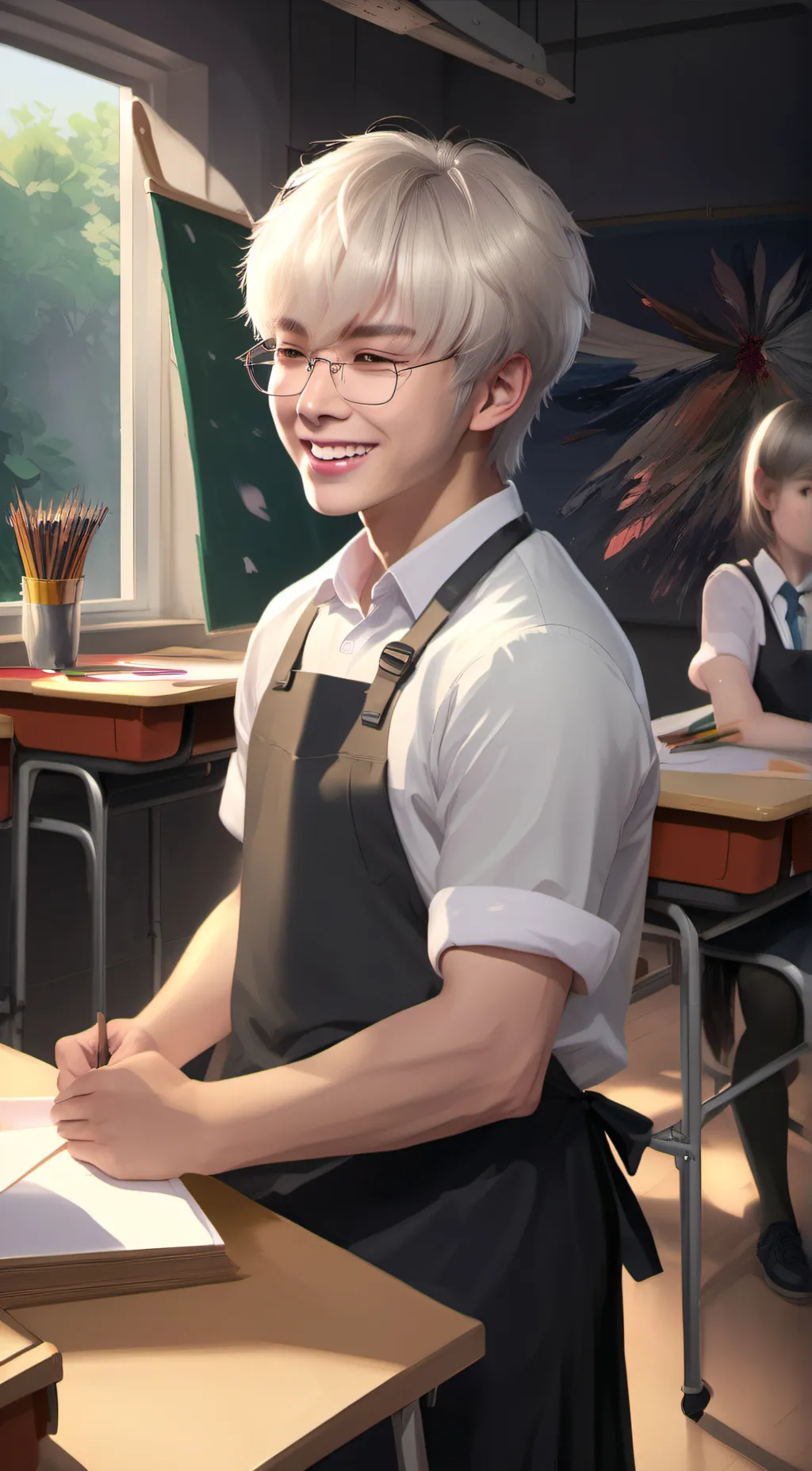 ai character: Justin background