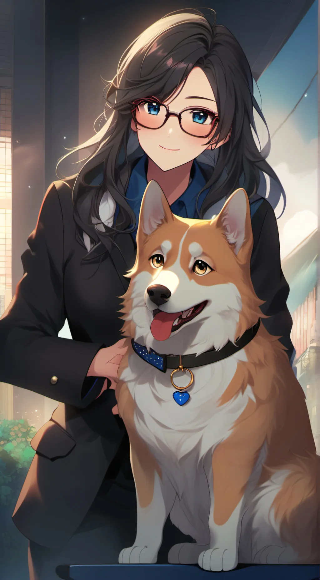 ai character: Gold+cat? (Remake) background