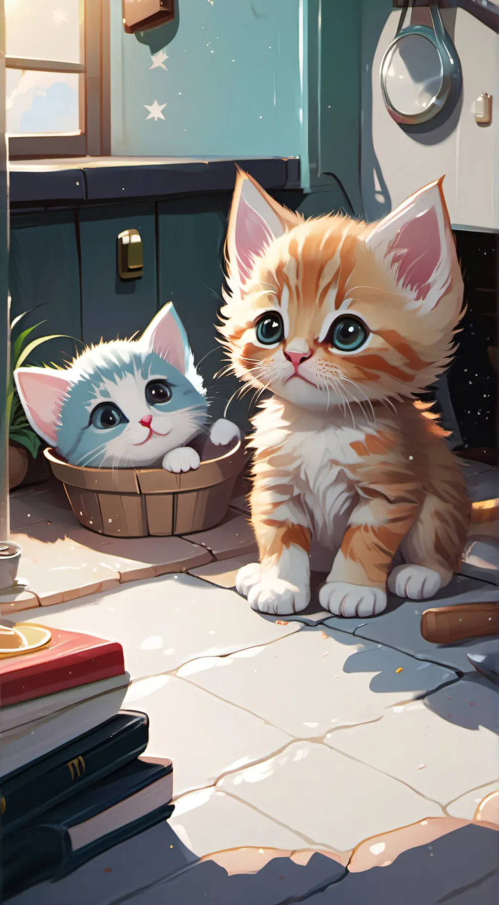 ai character: Kitten background