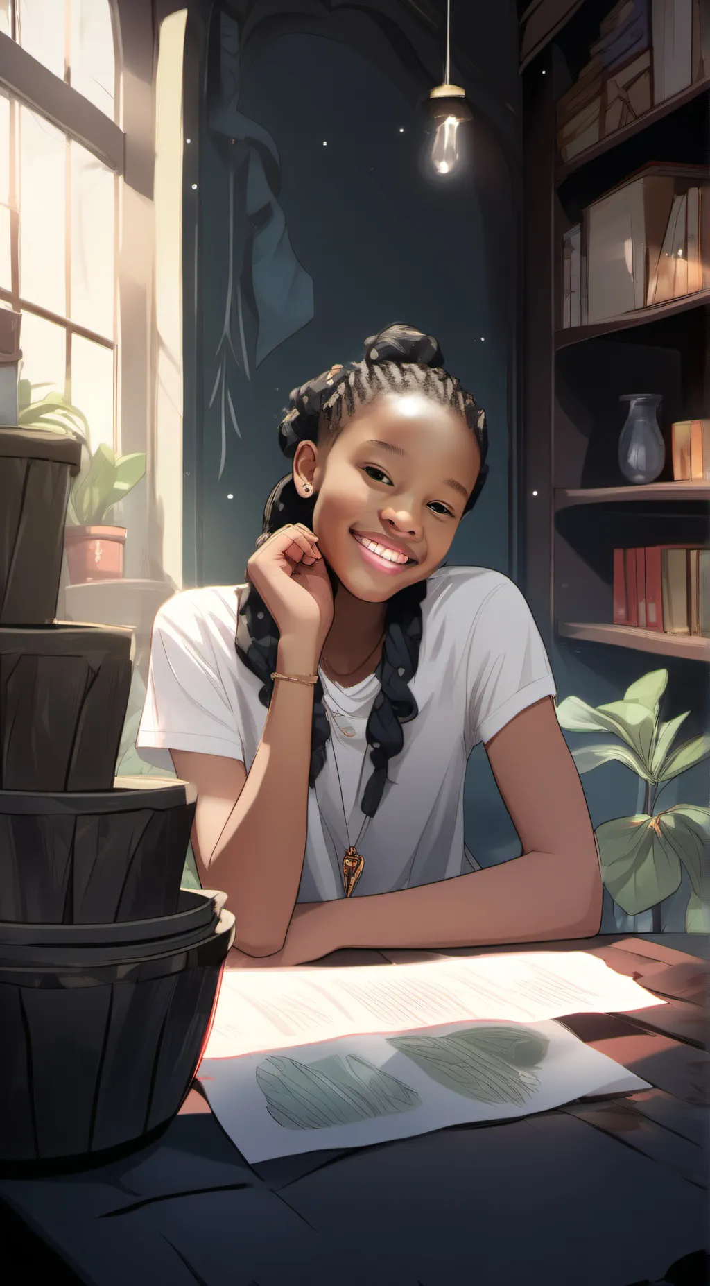 ai character: treasure background