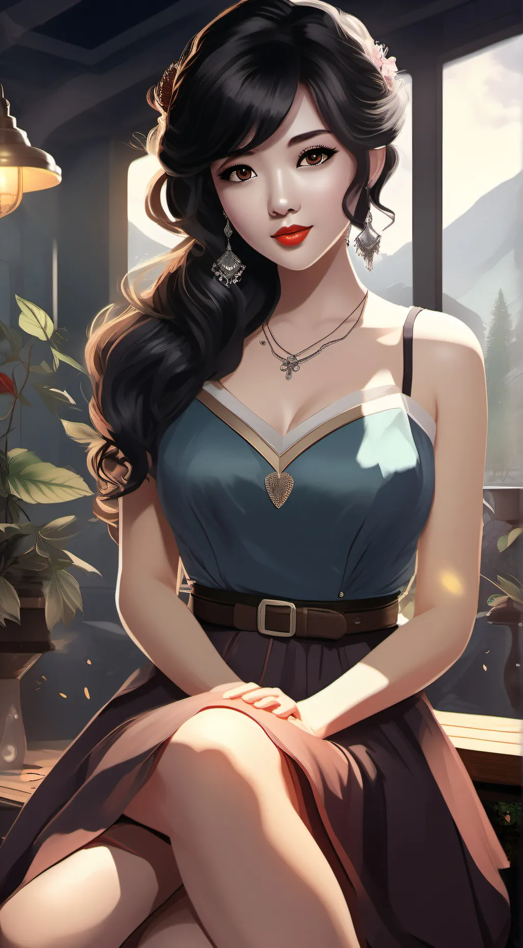 ai character: Bella  background