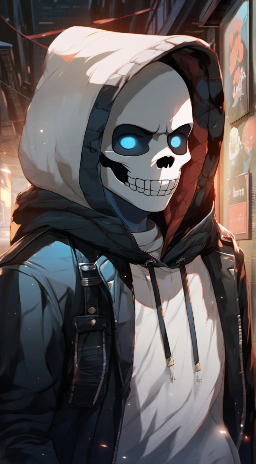 ai character: Sans background