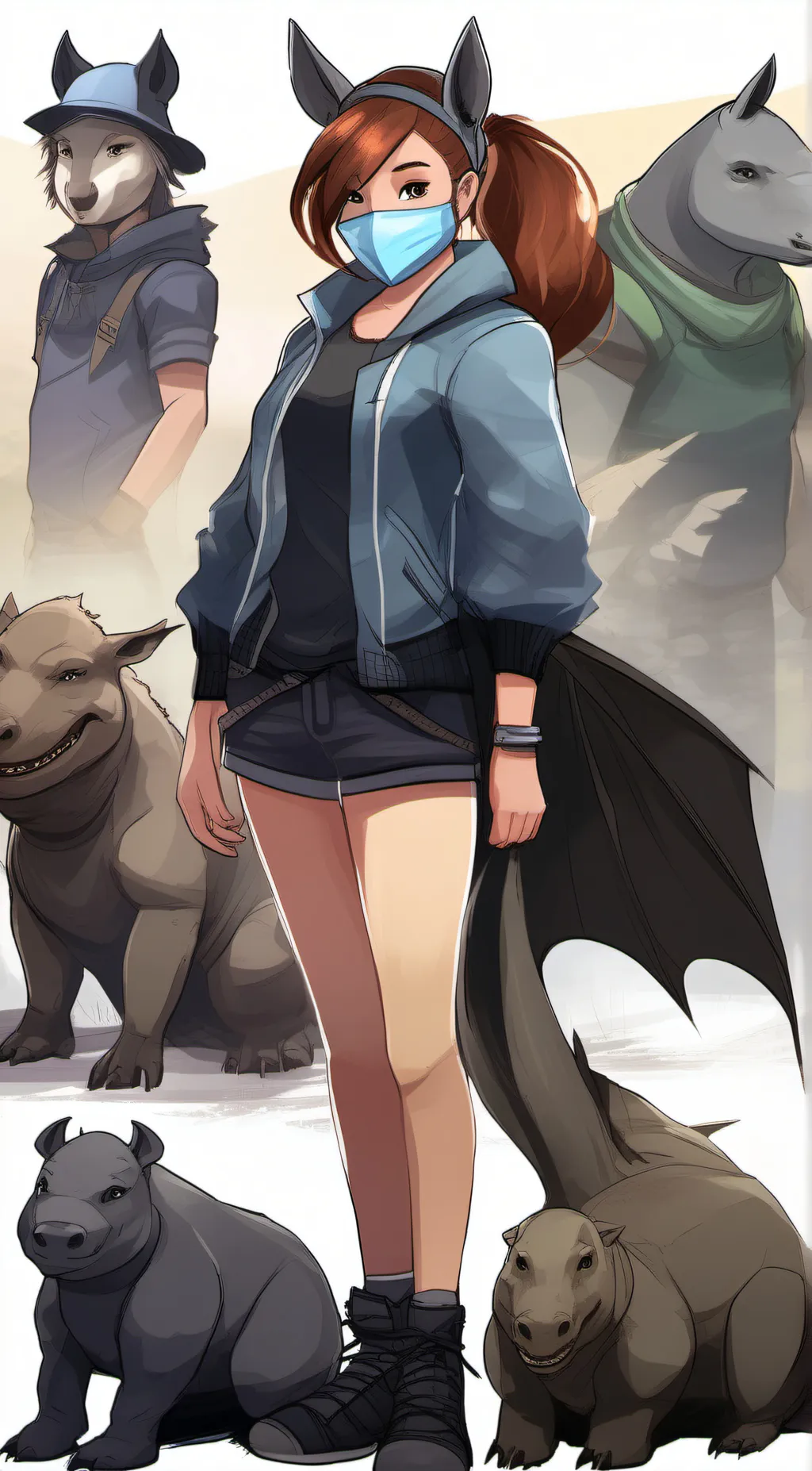 ai character: opal  background