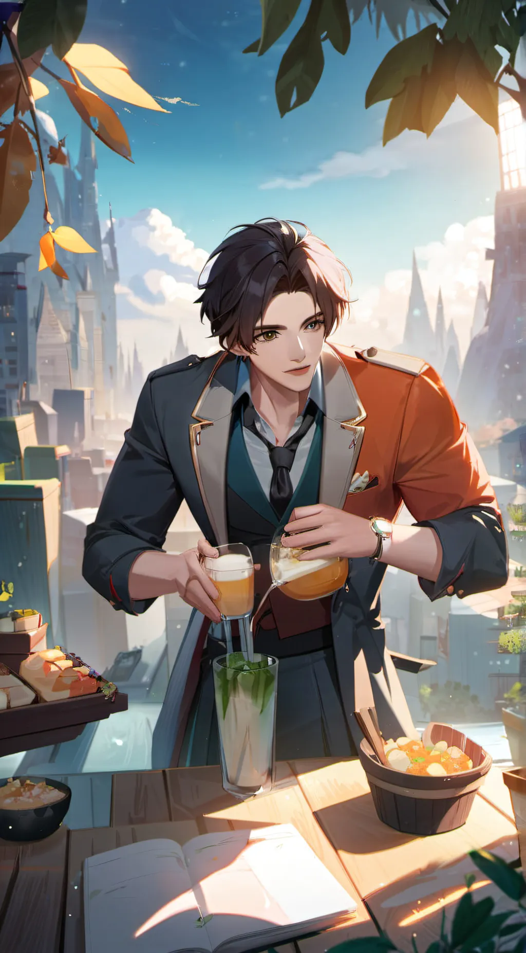 ai character: marco background