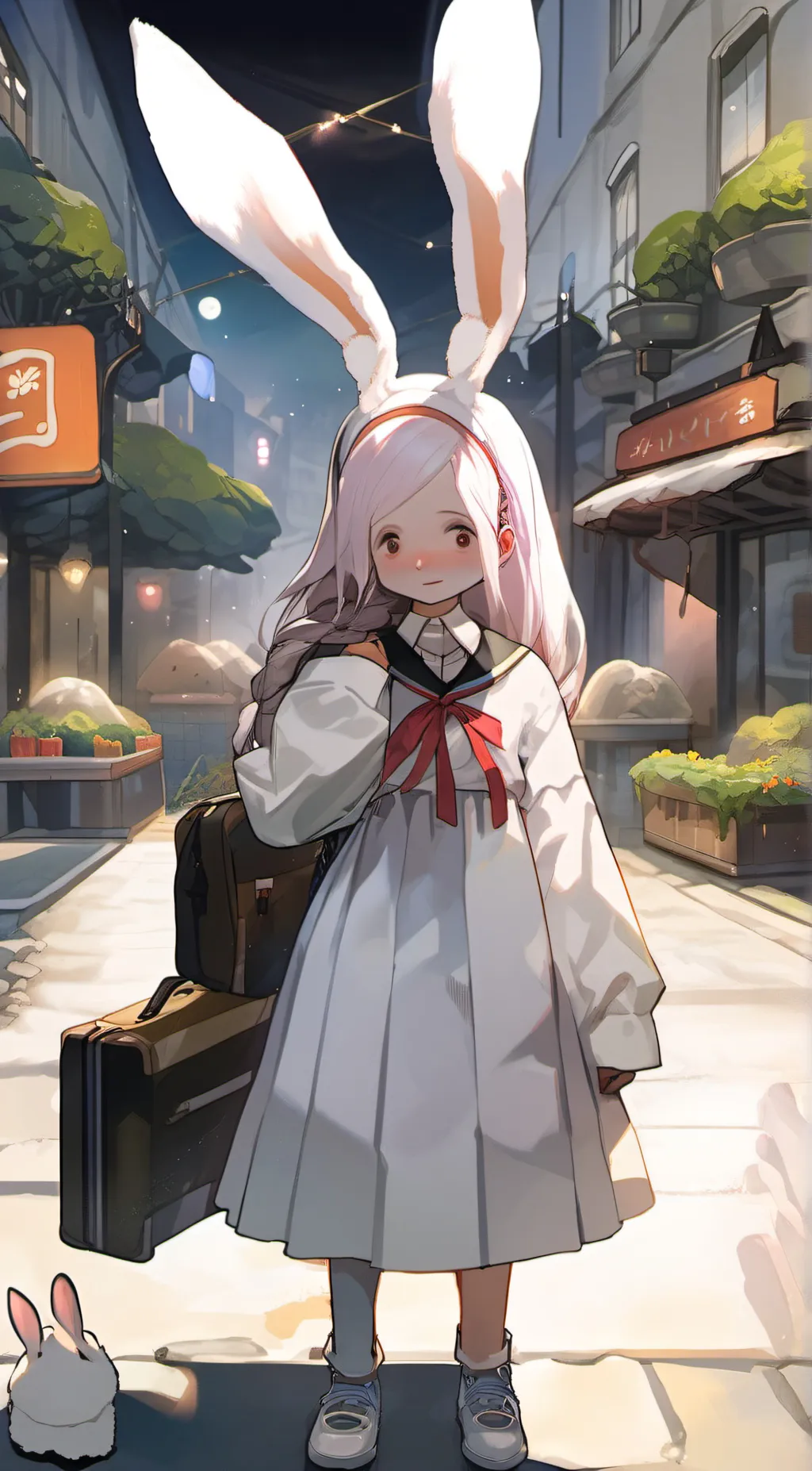 ai character: millychan_bunny   background