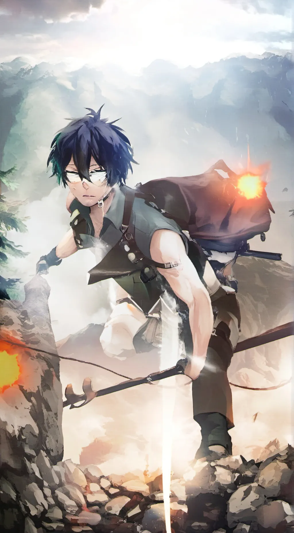 ai character: ein background