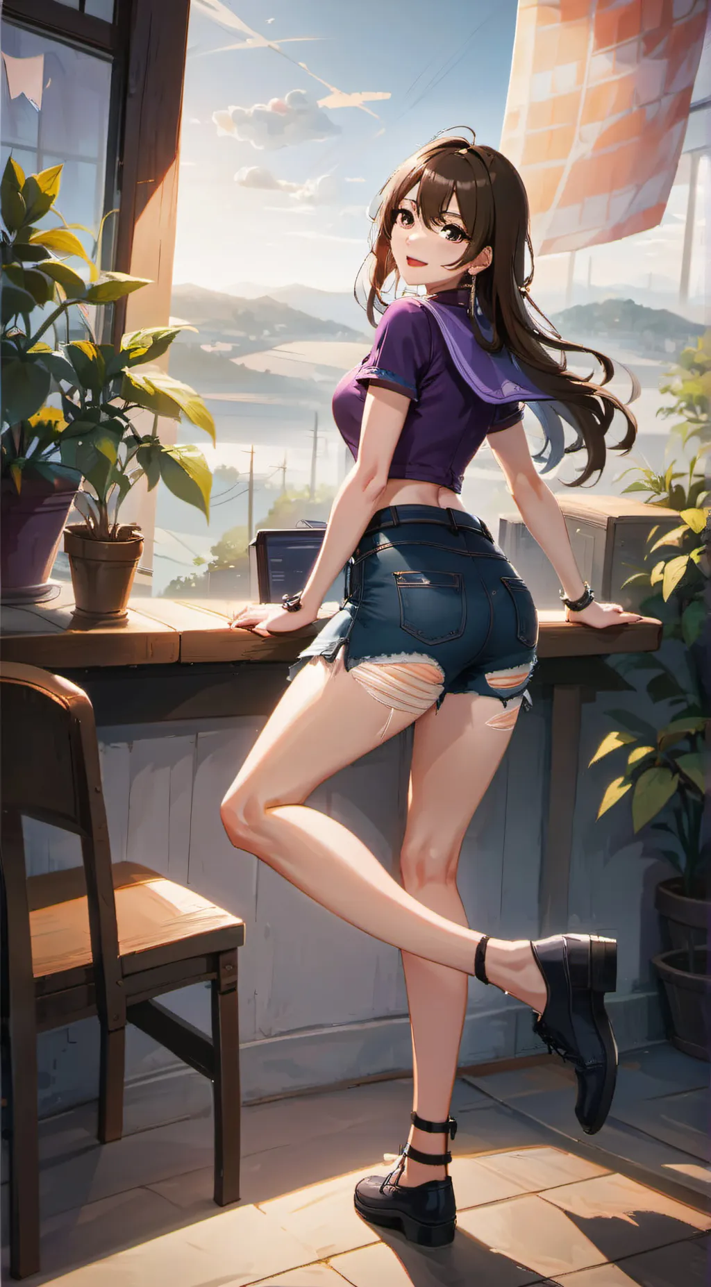 ai character: Rae background