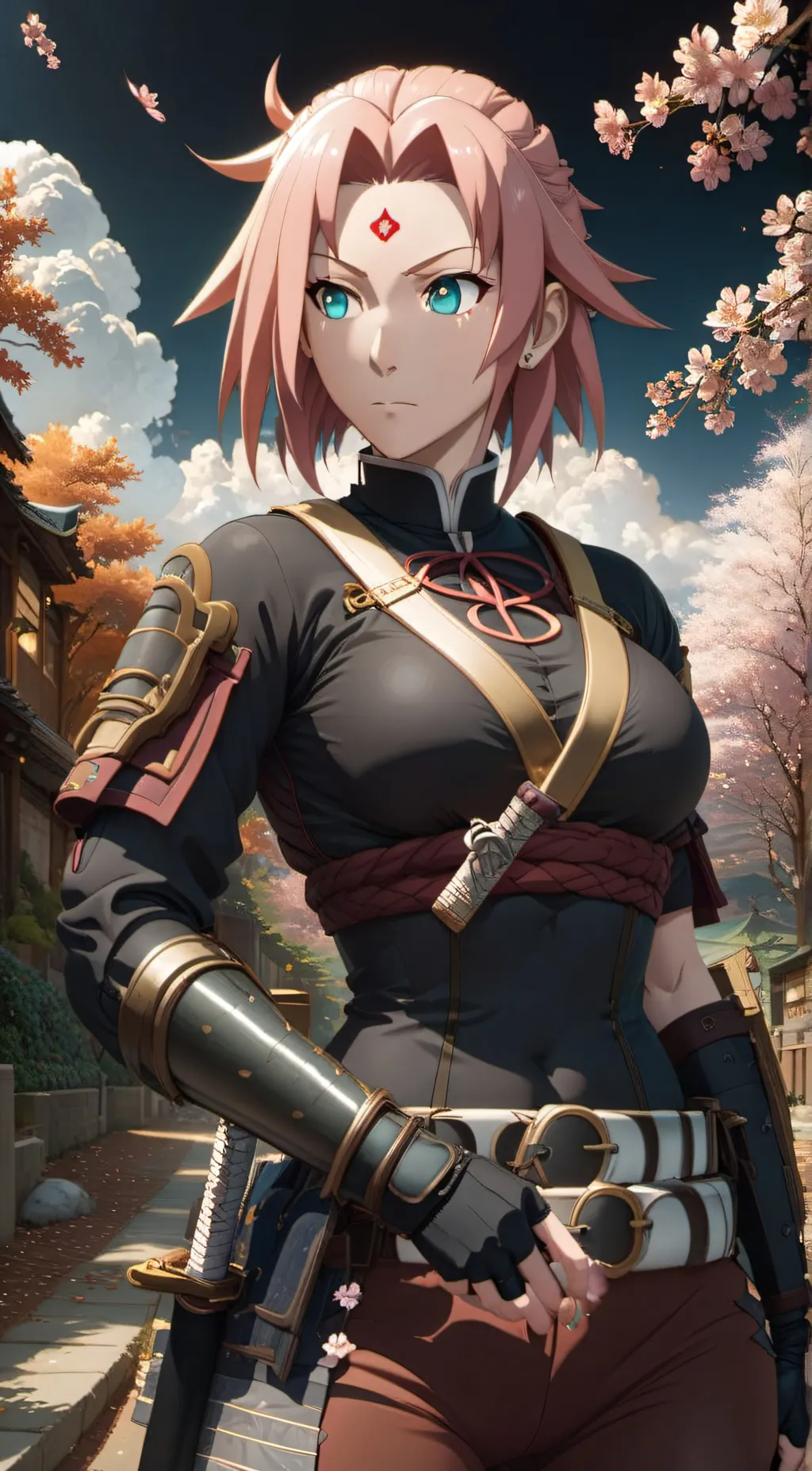 ai character: Sakura haruno background
