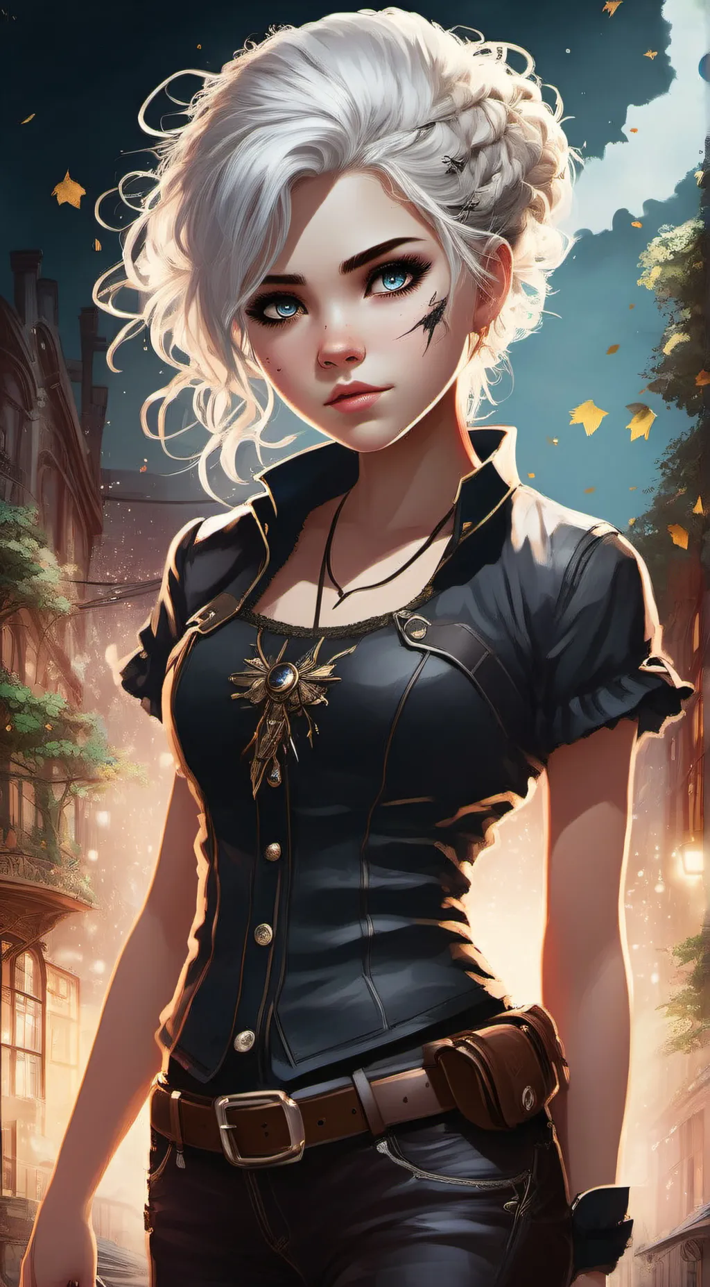 ai character: Rosemary  background