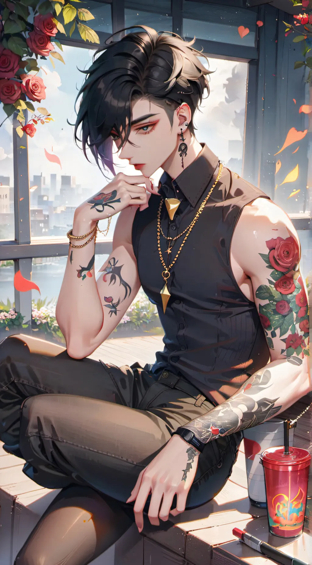 ai character: mathew background
