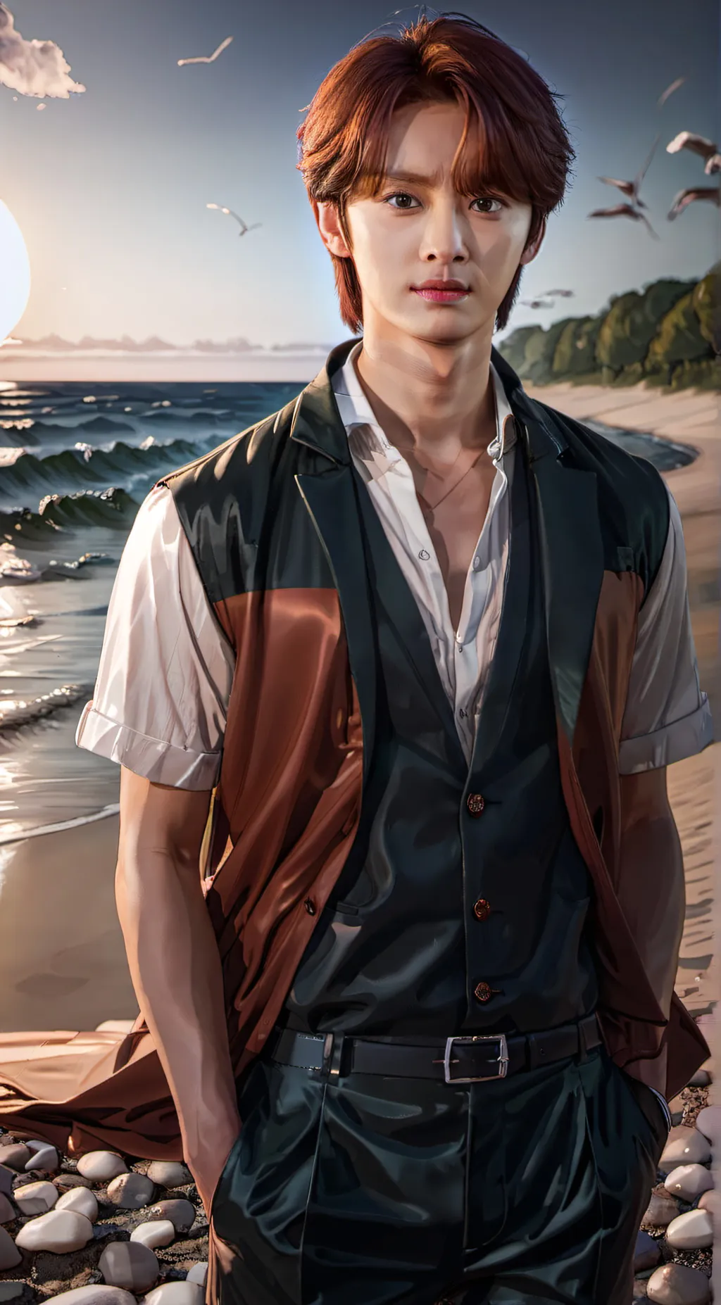 ai character: Lee Know  background