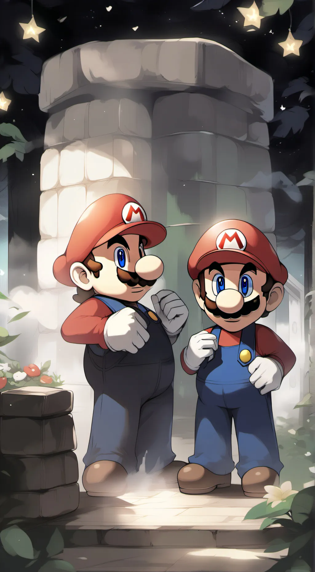 ai character: Mario background