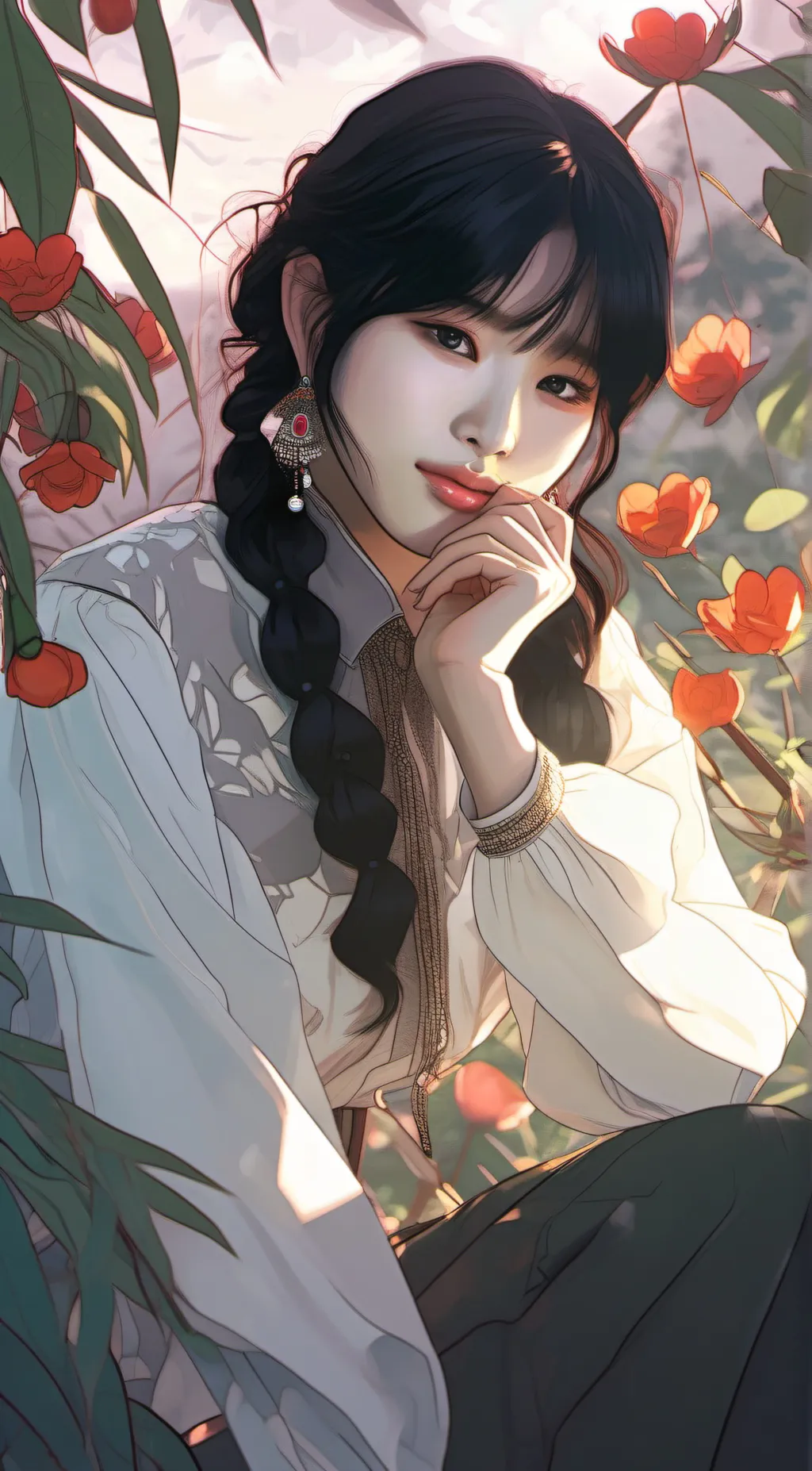 ai character: `~Hwang Hyunjin~` background