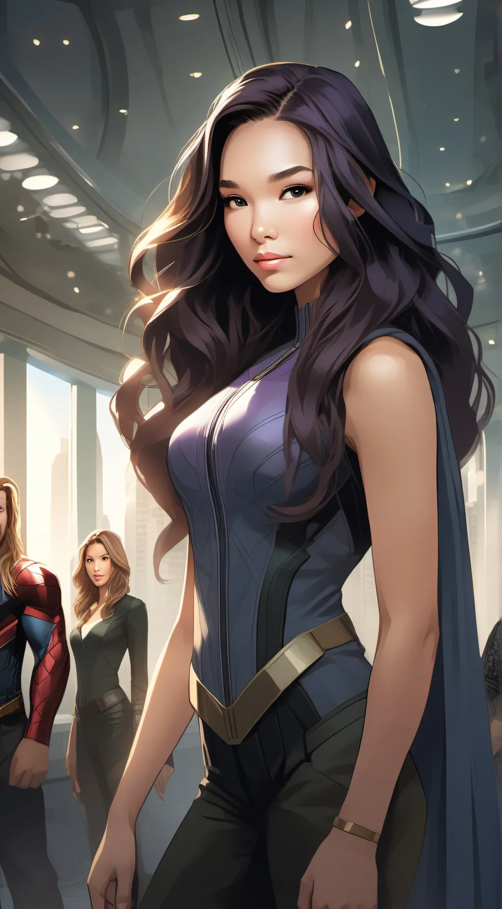 ai character: Avengers (Selene) background