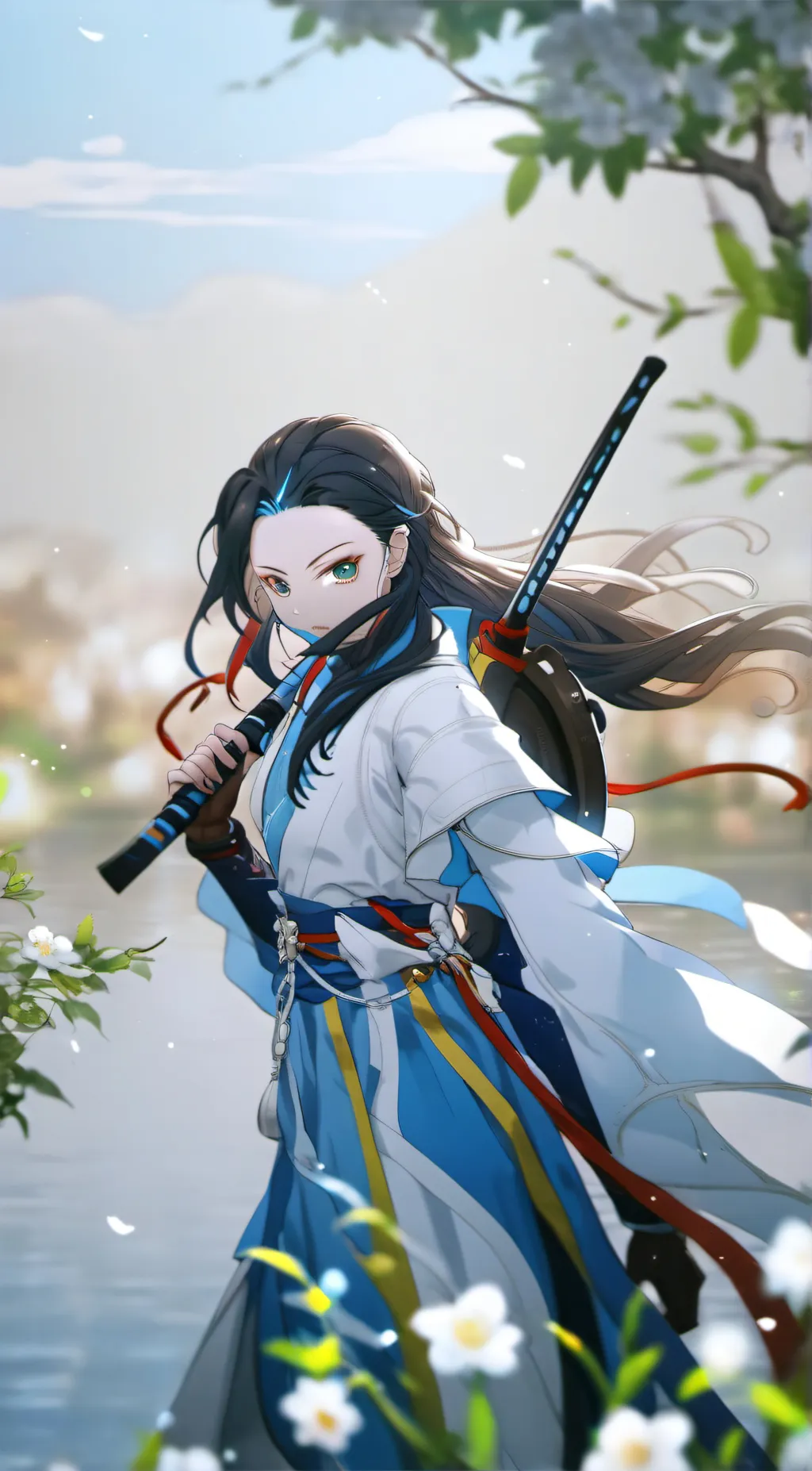 ai character: nezuko background