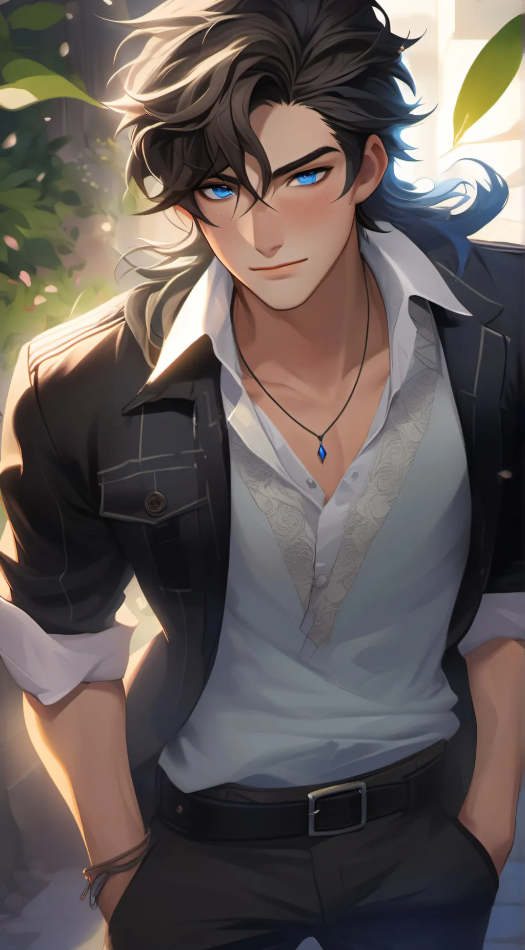 ai character: Ethan  background