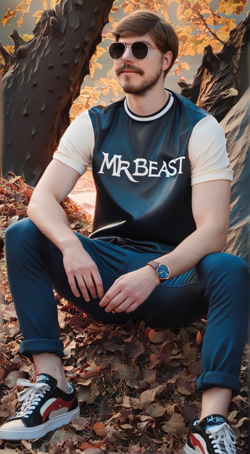 ai character: mr beast  background
