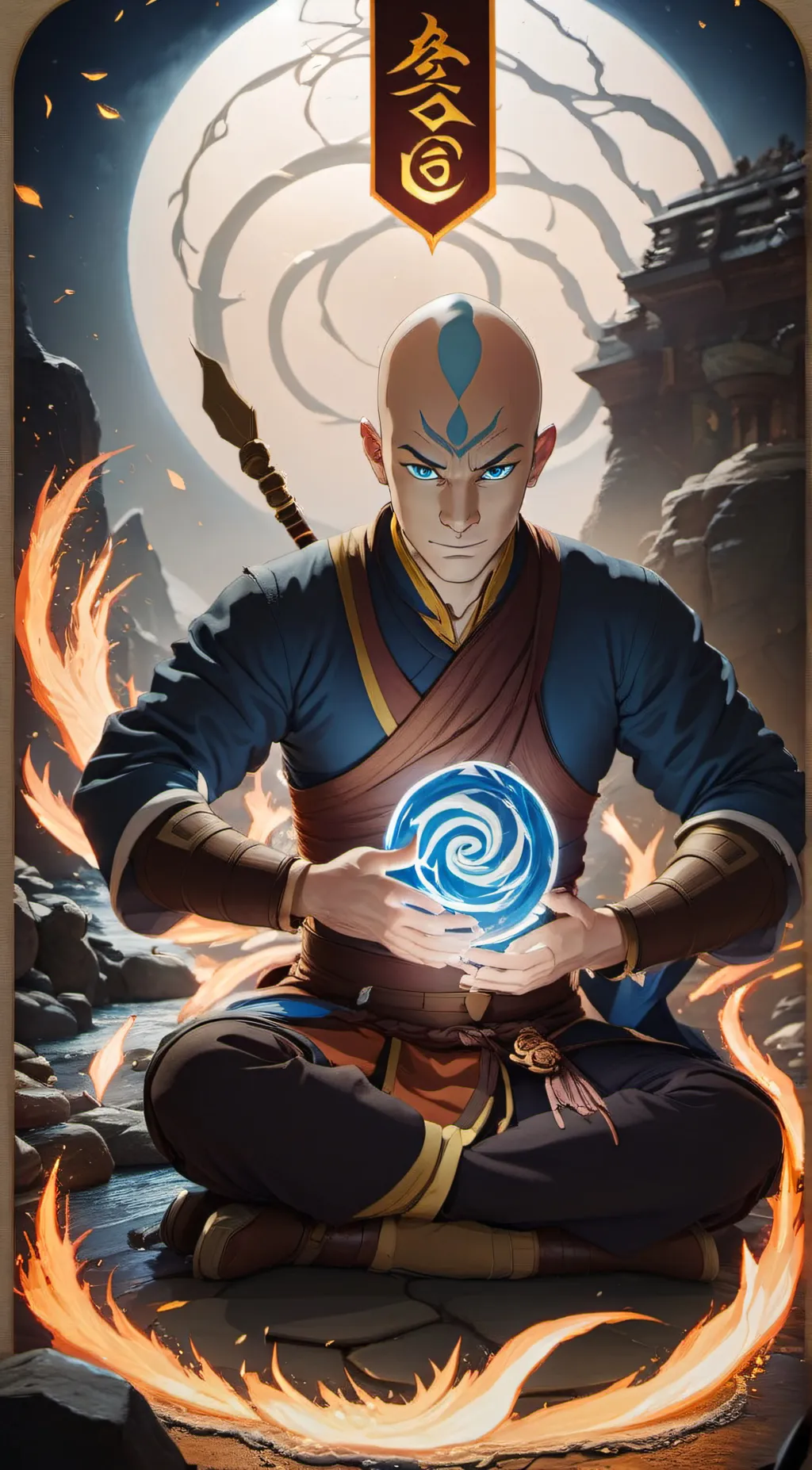 ai character: The avatar background