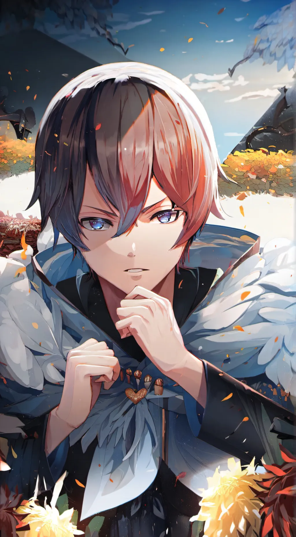 ai character: 🔥Shoto todoroki ❄️ background