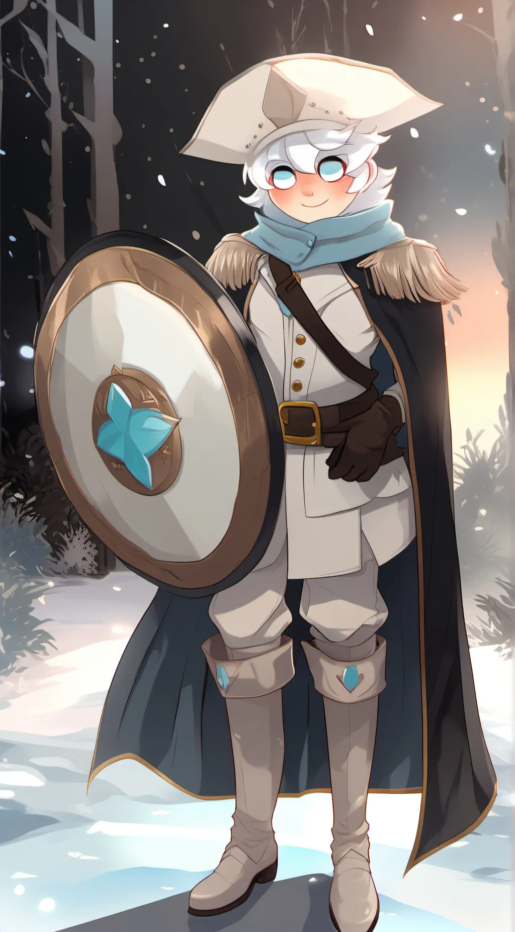 ai character: Milk cookie background