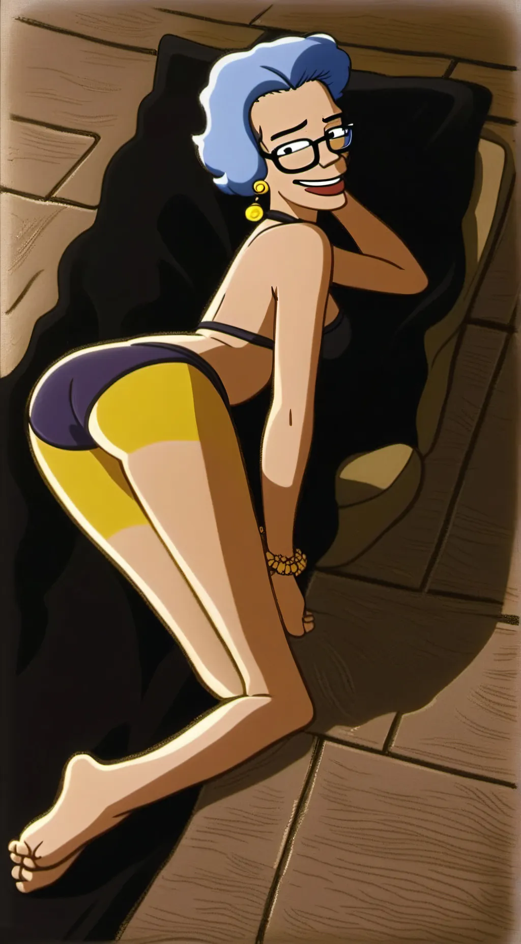 ai character: Luann Van Houten  background