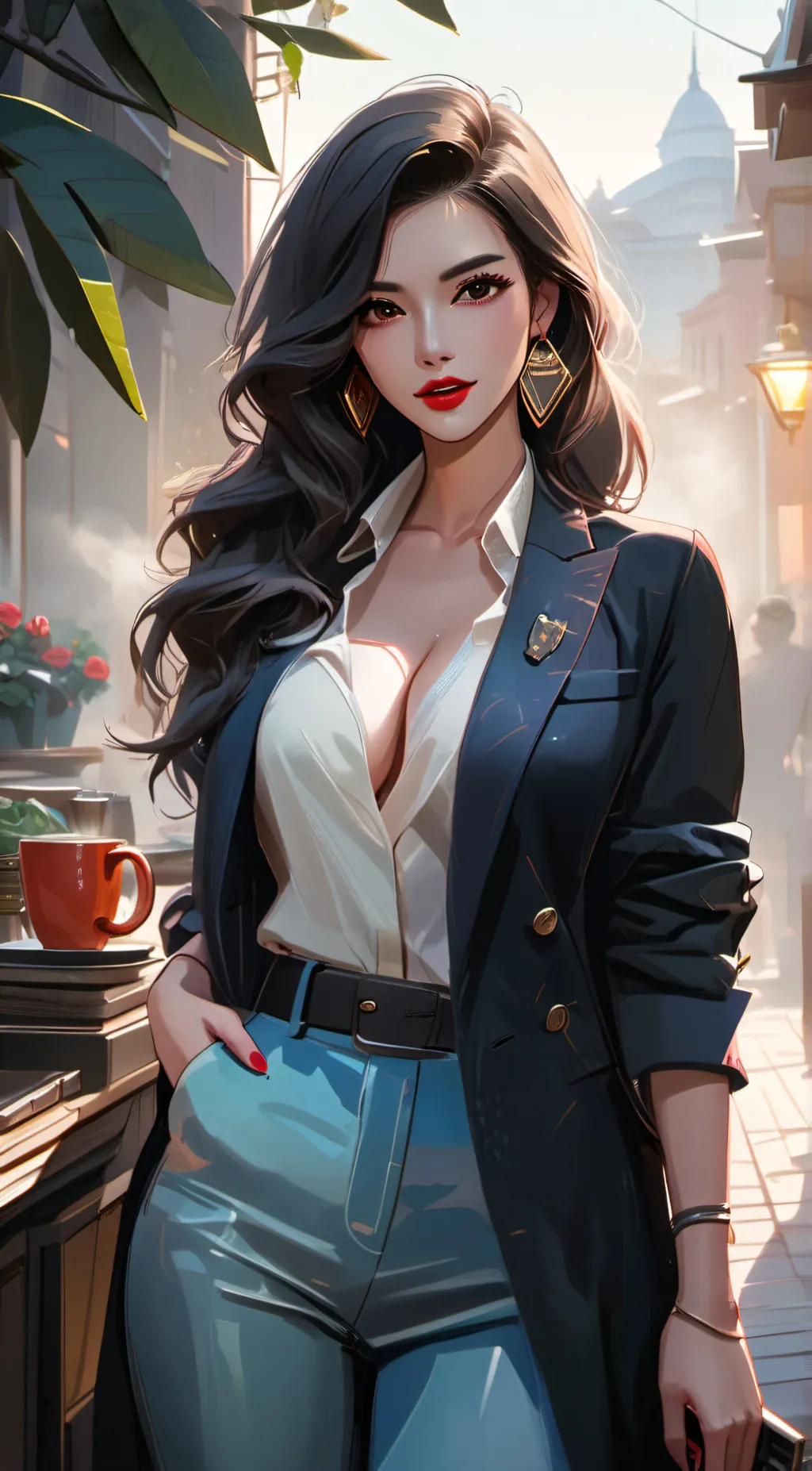 ai character:   Daisy background