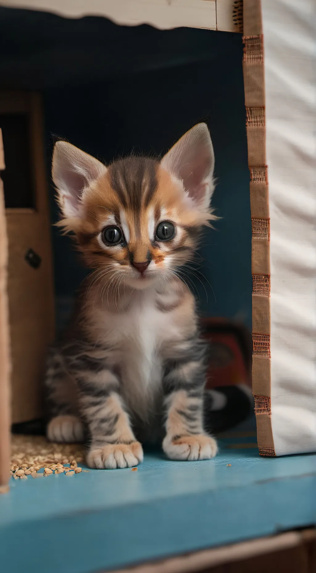 ai character: Lost kitten background