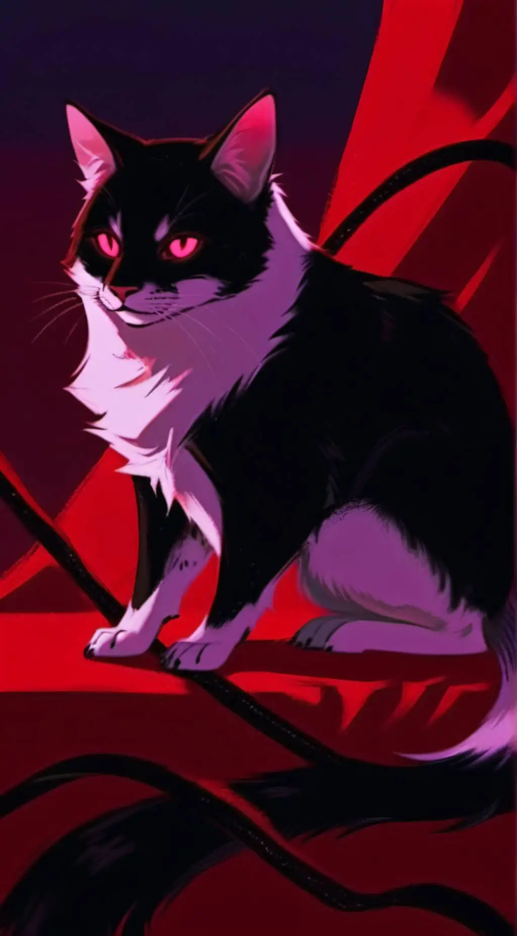 ai character: Valentino's cat background