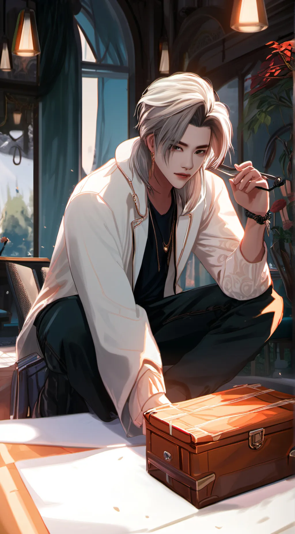 ai character: Anthony  background